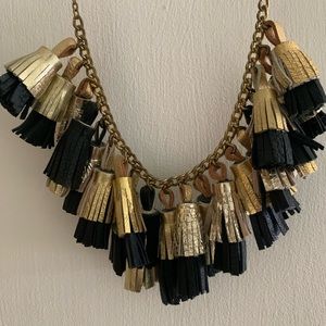 Leather Tassel Necklace